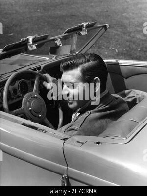 CLARK GABLE 1936 Candid Portrait with his 1935 Duesenberg Model J 9 ...