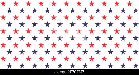 USA holiday 4th of July, American President Day, memorial day abstract vector seamless pattern . Stock Vector