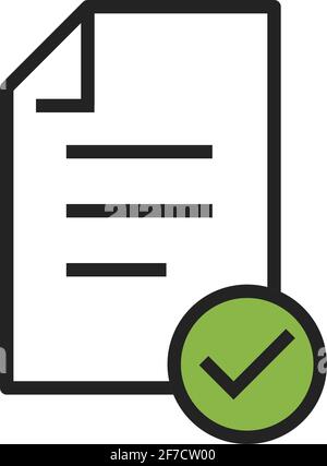 In compliance icon vector that shows a company passed inspection . Stock Vector