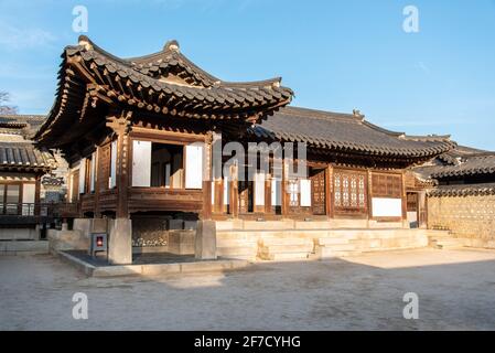 Area of royal Palace in Seoul, South Korea
