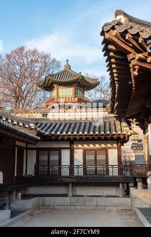 Area of royal Changdeokgung Palace in Seoul, South Korea