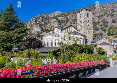 Sant Esteve church in Andorra la Vella, Andorra Stock Photo