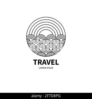 illustration of the summer time and travel concept icon and lettering Stock  Vector Image & Art - Alamy