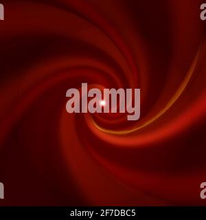 Red abstract waves, vortex background Stock Vector
