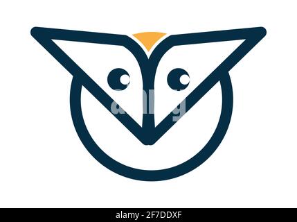 Owl Logo Design and icon concept. Logo available in vector. Stock Vector
