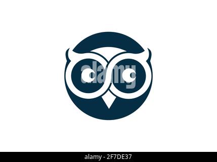 Owl Logo Design and icon concept. Logo available in vector. Stock Vector