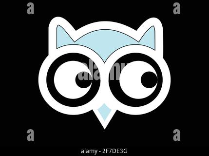 Owl Logo Design and icon concept. Logo available in vector. Stock Vector