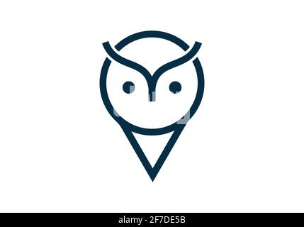 Owl Logo Design and icon concept. Logo available in vector. Stock Vector