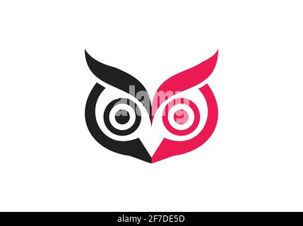 Owl Logo Design and icon concept. Logo available in vector. Stock Vector