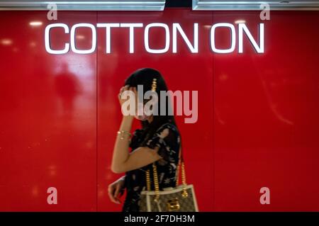 Pedestrians walk past the French sporting goods Decathlon and Australia's  largest clothing retailer Cotton On stores in Hong Kong. (Photo by Budrul  Chukrut / SOPA Images/Sipa USA Stock Photo - Alamy