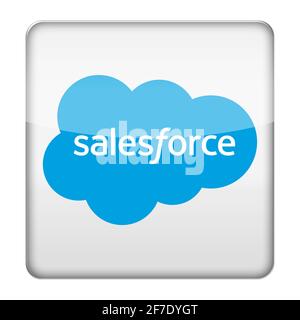 Salesforce logo icon Stock Photo