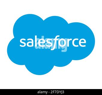 Salesforce logo Stock Photo