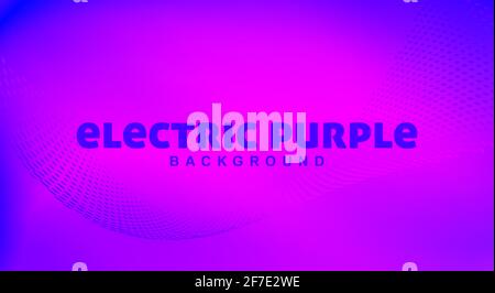 Abstract electric purple blurred background with to blue gradient and dotted wave. Smooth vector graphic pattern Stock Vector