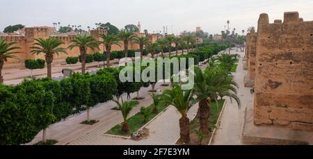 Taroudant is a city in Morocco, known as the 'Grandmother of Marrakech', because it looks like a smaller Marrakech with its surrounding ramparts Stock Photo