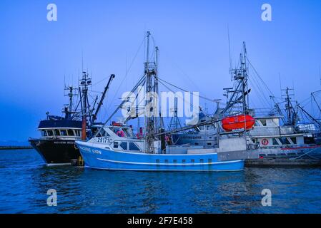 Fishing boats, Steveston, Richmond, British Columbia, Canada Stock Photo