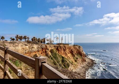 Point Vicente Lighthouse in Rancho Palos Verdes, CA, USA Stock Photo