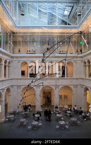 Atrium of Fogg Museum.Harvard Art Museum.Harvard University.Cambridge.Massachusetts.USA Stock Photo