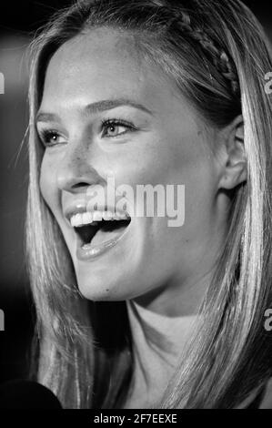 Actress Bar Refaeli attends arrivals for the 6th annual Teen Vogue Young Hollywood Party at Los Angeles County Museum of Art on September 18, 2008 in Los Angeles, California. Credtit: Jared Milgrim Stock Photo