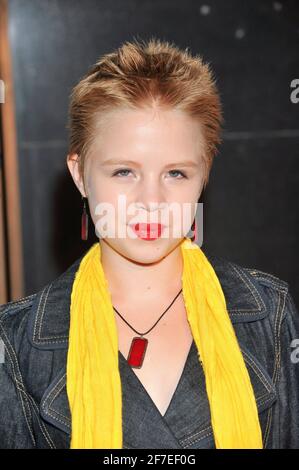 Actress Sofia Vassilieva attends arrivals for the 6th annual Teen Vogue Young Hollywood Party at Los Angeles County Museum of Art on September 18, 2008 in Los Angeles, California. Credtit: Jared Milgrim Stock Photo