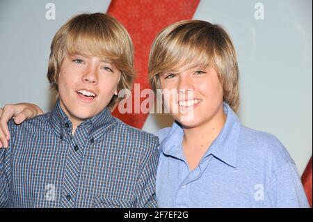 Actor's Cole Sprouse and Dylan Sprouse attends arrivals for the 6th annual Teen Vogue Young Hollywood Party at Los Angeles County Museum of Art on September 18, 2008 in Los Angeles, California. Credtit: Jared Milgrim Stock Photo