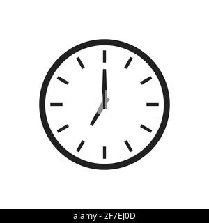 clock vector icon for graphic design, logo, web site, social media, mobile app, illustration Stock Vector