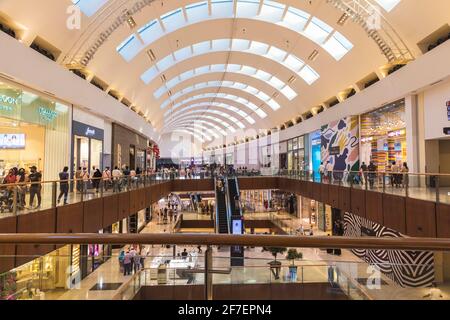 Dubai, UAE - March 04, 2021: One of the floors in Dubai Mall Stock Photo