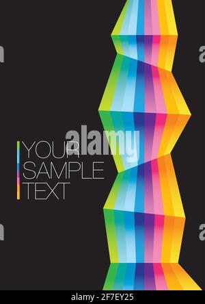 Vector abstract Rainbow colorful background. Business illustration layout. Stock Vector