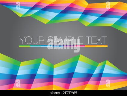 Vector abstract Rainbow colorful background. Business illustration layout. Stock Vector