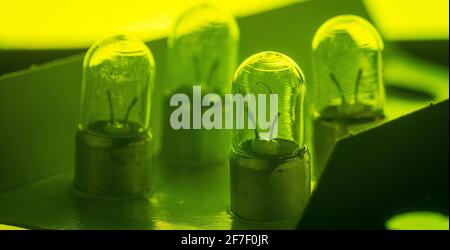 Position Light Bulbs Detail of older type position lamp bulb of a car. Multitude of position ...