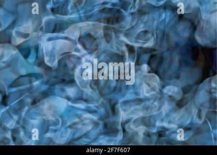 Ocean water texture at depth, vector blue abstract background Stock Vector