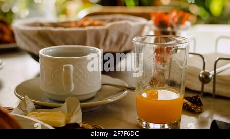 A healthy breakfast in a spanish style Stock Photo