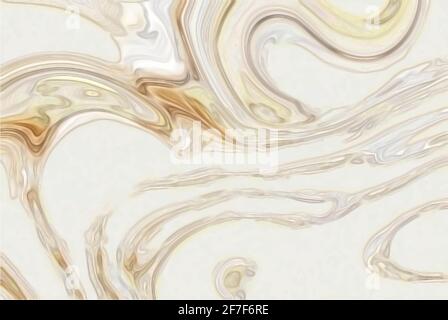 abstract white background liquid wave or wavy folds of white silk, satin texture Stock Vector