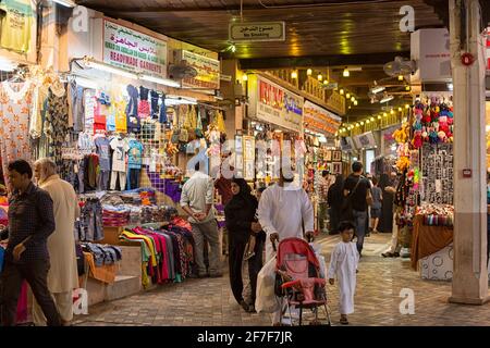 Vibrant souq in Mutrah, Oman. Stock Photo