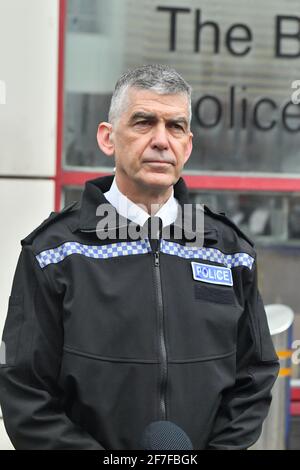 File photo dated 22/3/2021 of Chief Constable of Avon and Somerset Police, Andy Marsh, who is stepping down and said he will not seek to extend his contract when it expires at the beginning of July. Issue date: Wednesday April 7, 2021. Stock Photo