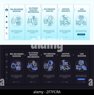 Online gathering content onboarding vector template Stock Vector