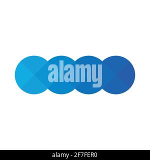 Abstract pixelized mosaic logo design Stock Vector