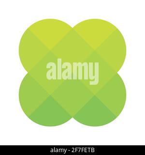 Abstract pixelized mosaic logo design Stock Vector