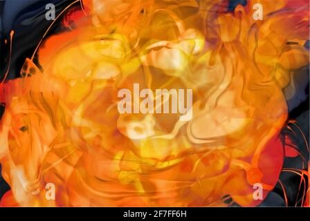 Burn flame fire vector background. Vector illustration Stock Vector