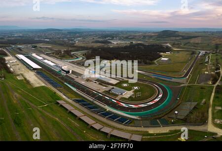 Hungaroring, Official forma 1 race track of Hungary in Mogyorod city. Many motorsport events location Stock Photo