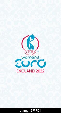 official UEFA Women’s EURO England 2022  Logo Stock Photo