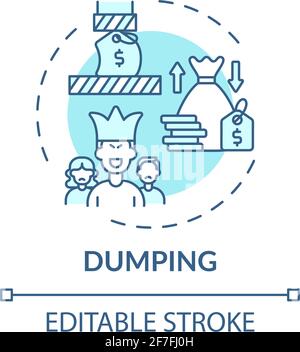 Dumping concept icon Stock Vector