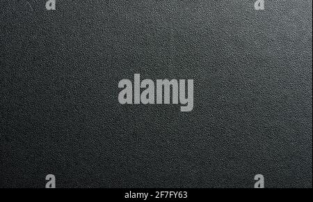 Seamless dark gray leather background pattern macro close up view Stock Photo