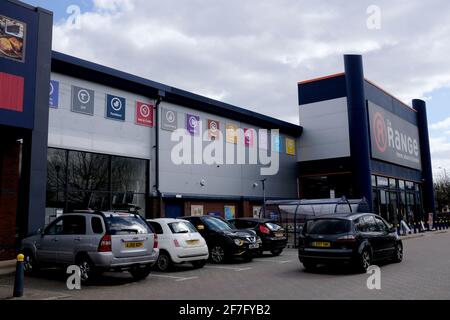 the range superstore for home,garden and leisure products in canterbury east kent uk april 2021 Stock Photo