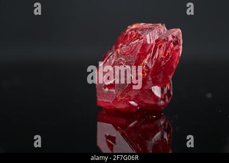 Precious crystal nugget. Mineral for the manufacture of jewelry and for industrial applications Stock Photo