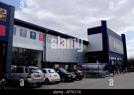 the range superstore for home,garden and leisure products in canterbury east kent uk april 2021 Stock Photo