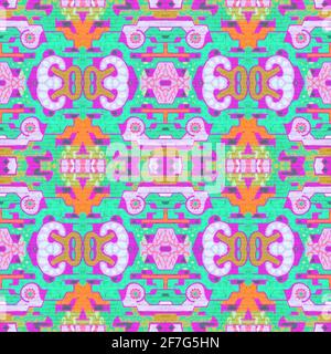 Abstract seamless ornamental pattern. Seamless texture. Graffiti on brick wall. Can use for web, print, wraps, fabric, textile, website, invitation ca Stock Photo