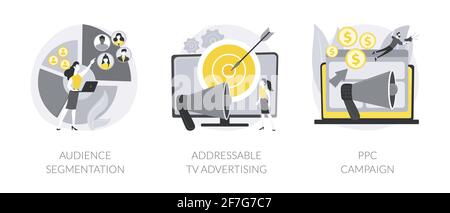 Abstract Ad Example Digital ad campaign abstract concept vector illustrations Stock Vector ...