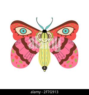 Butterfly abstract pattern on wing Insect vector  Stock Vector