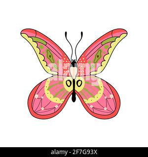 Butterfly abstract pattern on wing Insect vector  Stock Vector