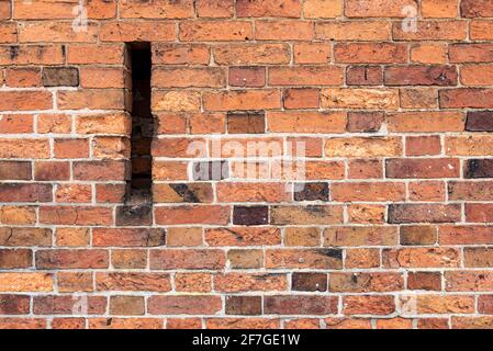multicoloured Brick wall background variety of bricks brick wall made with old reclaimed bricks in a regular pattern Stock Photo